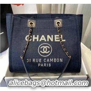 Modern Classic Chanel 19SS Shopping bag A67001 royal blue