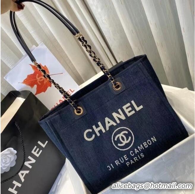 Modern Classic Chanel 19SS Shopping bag A67001 royal blue