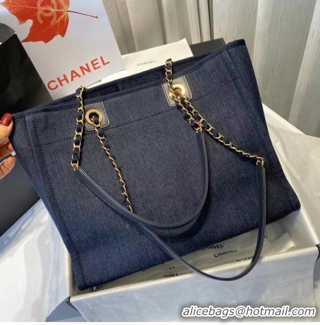 Modern Classic Chanel 19SS Shopping bag A67001 royal blue