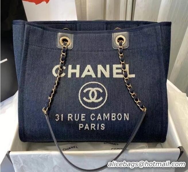 Modern Classic Chanel 19SS Shopping bag A67001 royal blue