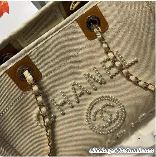 Fashion Discount Chanel 19SS Shopping bag A67001 cream