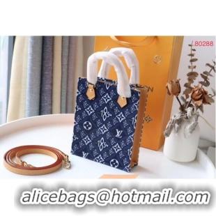 Good Product Louis vuitton SINCE 1854 PETIT SAC PLAT M80288 blue