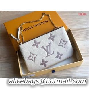 Top Quality Louis vuitton DOUBLE ZIP POCHETTE M80084 Cream