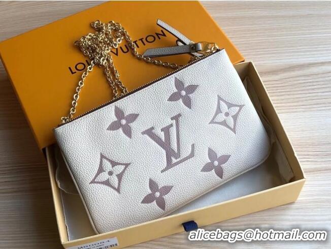 Top Quality Louis vuitton DOUBLE ZIP POCHETTE M80084 Cream