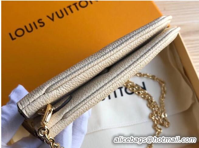 Top Quality Louis vuitton DOUBLE ZIP POCHETTE M80084 Cream