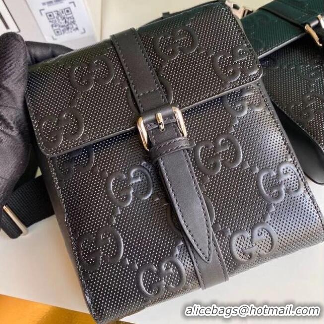 Super Quality Gucci GG embossed belt bag 631339 black