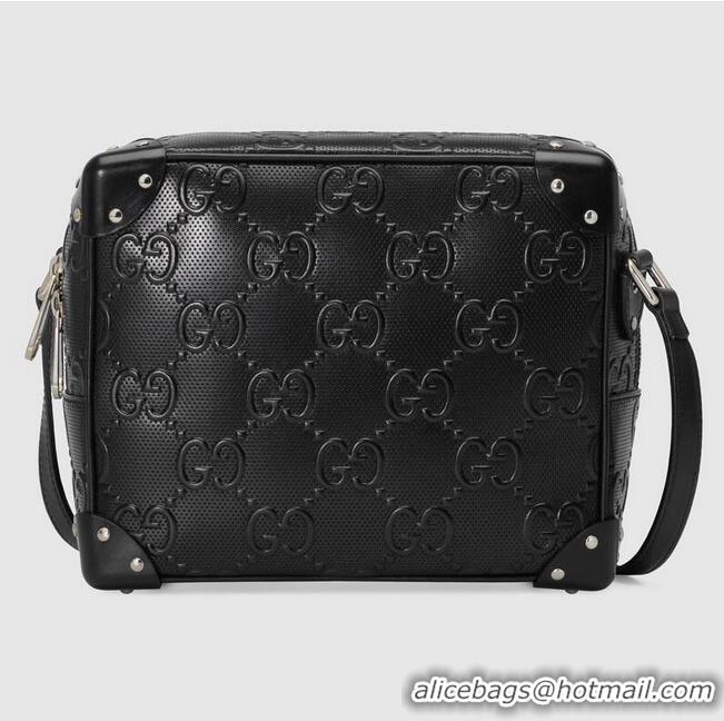 Reasonable Price Gucci GG embossed shoulder bag 626363 Black