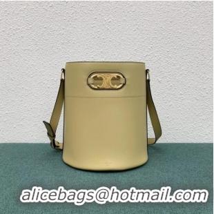 Luxury Classic Celine BUCKET BAG IN SHINY CALFSKIN 193043 cream