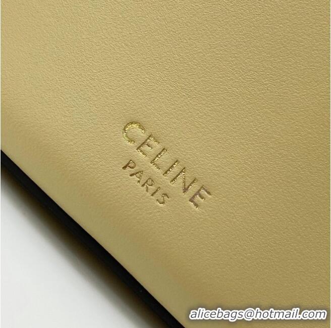 Luxury Classic Celine BUCKET BAG IN SHINY CALFSKIN 193043 cream