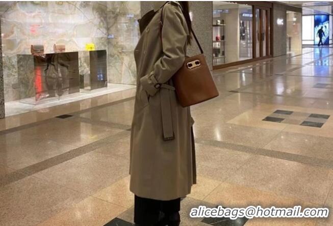 Affordable Price Celine BUCKET BAG IN SHINY CALFSKIN 193043 brown