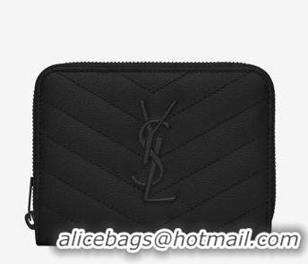 Traditional Specials YSL Wallet Original Leather Y6978 Black