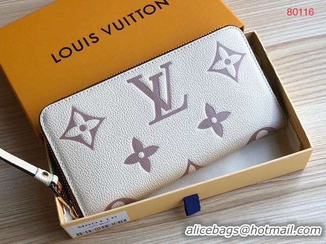 Unique Discount Louis vuitton ZIPPY WALLET M80116 Cream