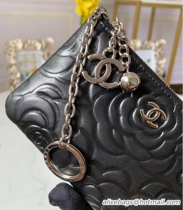 Unique Style Chanel zipped wallet Goatskin AP31504-1 Black