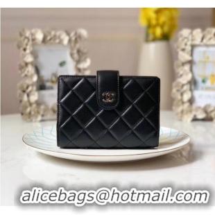 Buy Discount CHANEL sheepskin notebook & Wallet A012 black