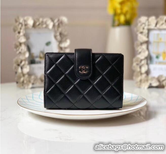 Buy Discount CHANEL sheepskin notebook & Wallet A012 black