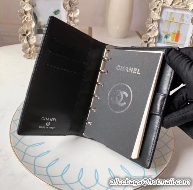 Buy Discount CHANEL sheepskin notebook & Wallet A012 black