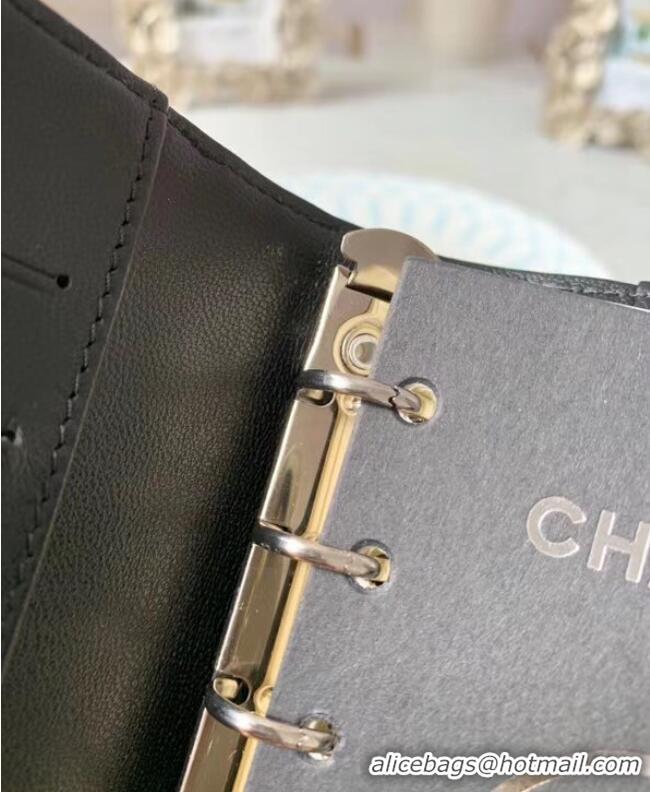 Buy Discount CHANEL sheepskin notebook & Wallet A012 black