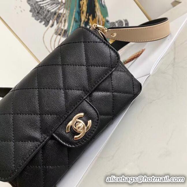 ​Low Price Chanel flap bag AS2273 black