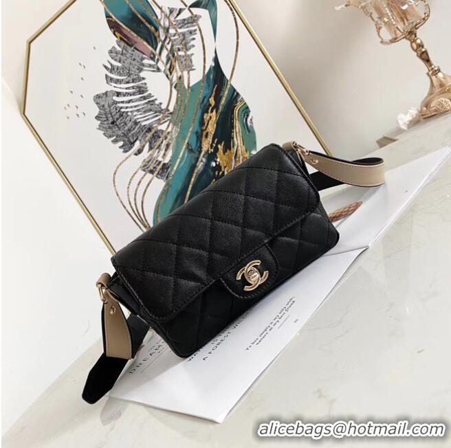 ​Low Price Chanel flap bag AS2273 black