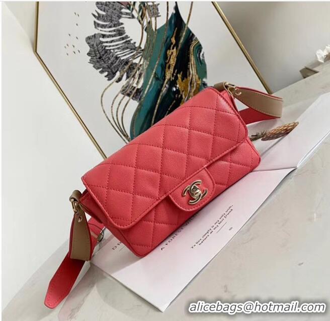 Market Sells Chanel flap bag AS2273 rose