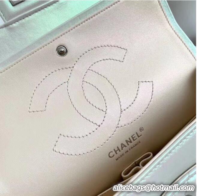 Grade Quality Chanel classic handbag Iridescent Calfskin 30225 Light apricot