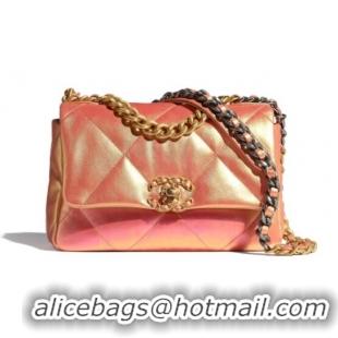 Traditional Discount Chanel 19 flap bag AS1160 Pink