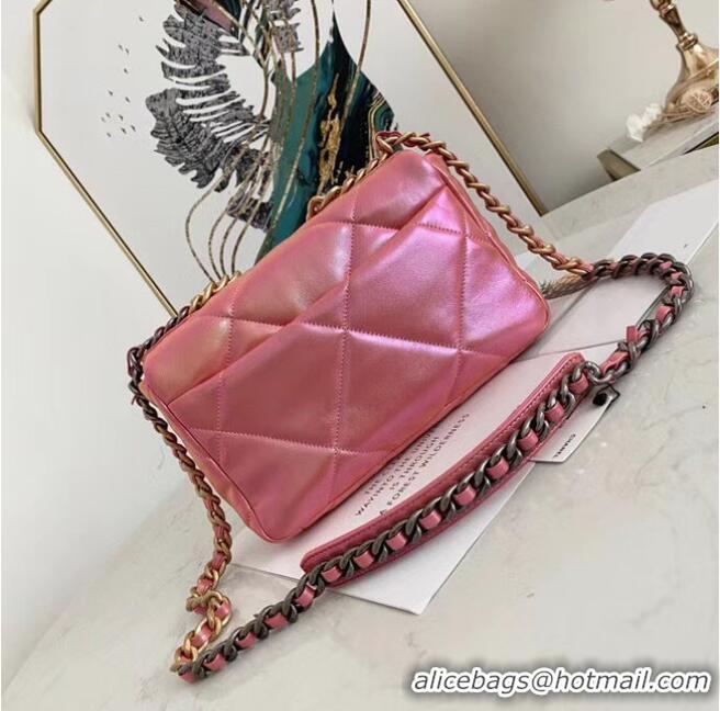 Traditional Discount Chanel 19 flap bag AS1160 Pink