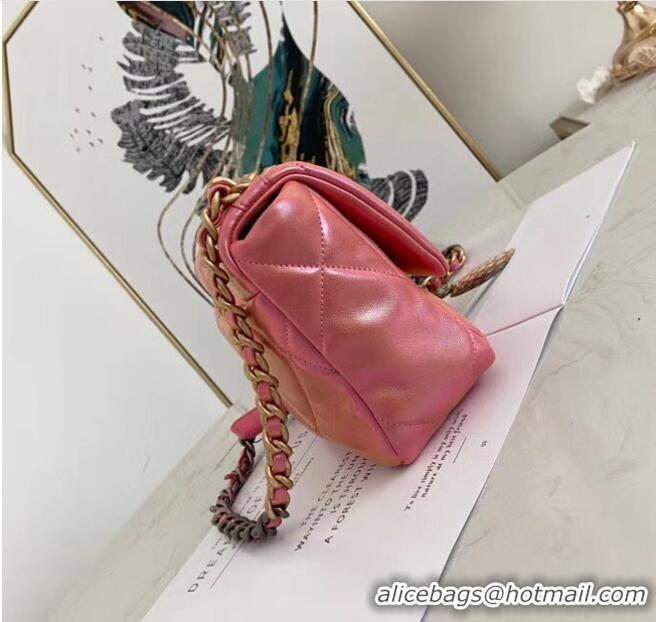 Traditional Discount Chanel 19 flap bag AS1160 Pink