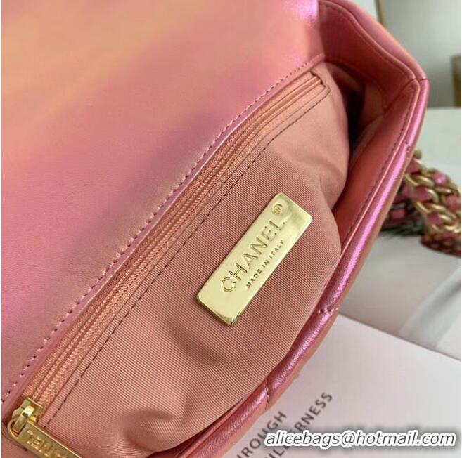 Traditional Discount Chanel 19 flap bag AS1160 Pink