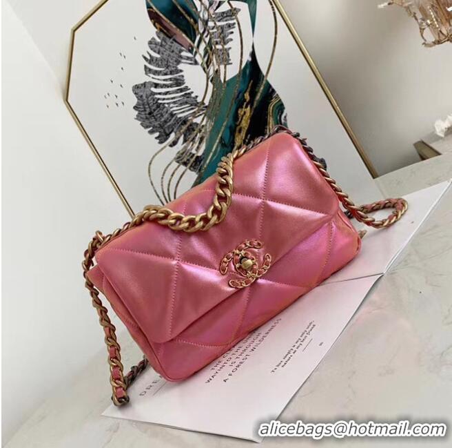 Traditional Discount Chanel 19 flap bag AS1160 Pink