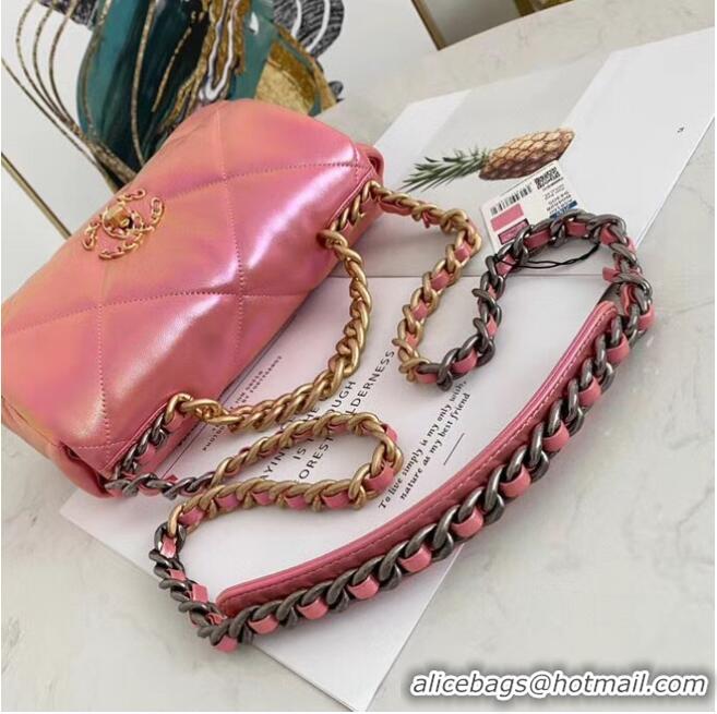 Traditional Discount Chanel 19 flap bag AS1160 Pink