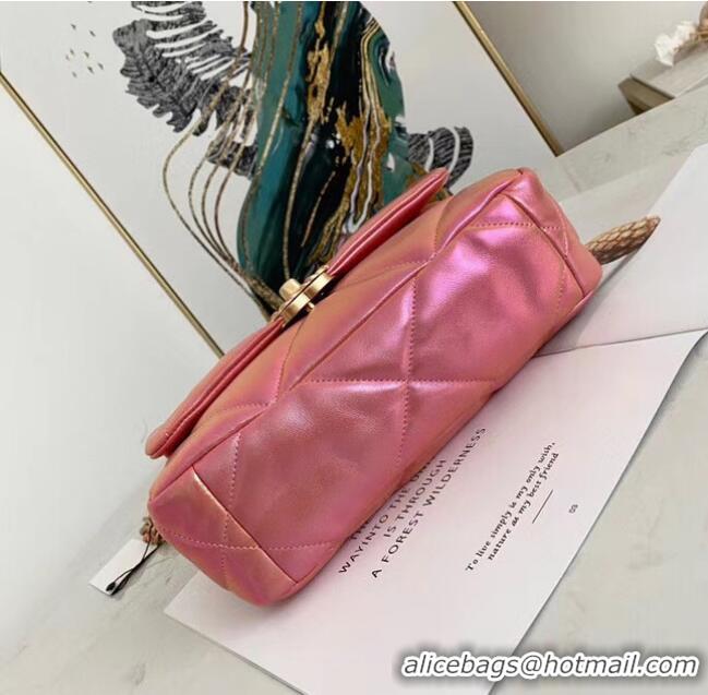 Traditional Discount Chanel 19 flap bag AS1160 Pink