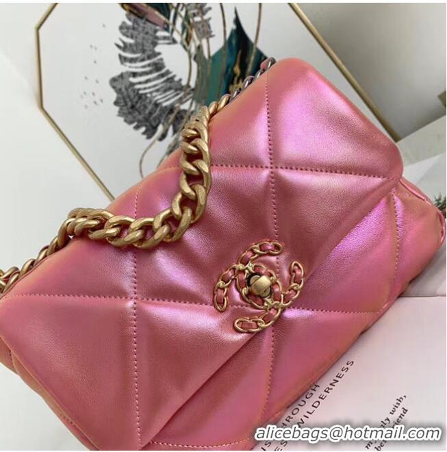 Traditional Discount Chanel 19 flap bag AS1160 Pink