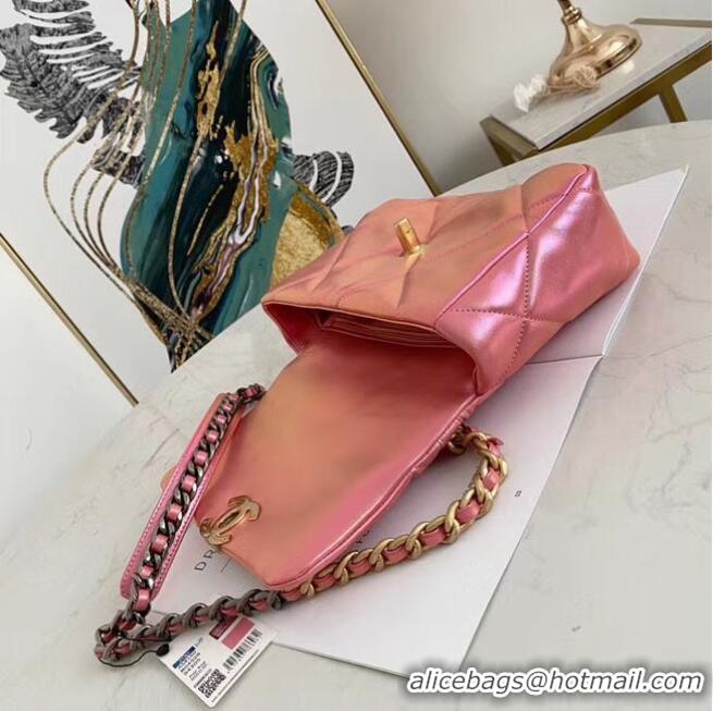 Traditional Discount Chanel 19 flap bag AS1160 Pink