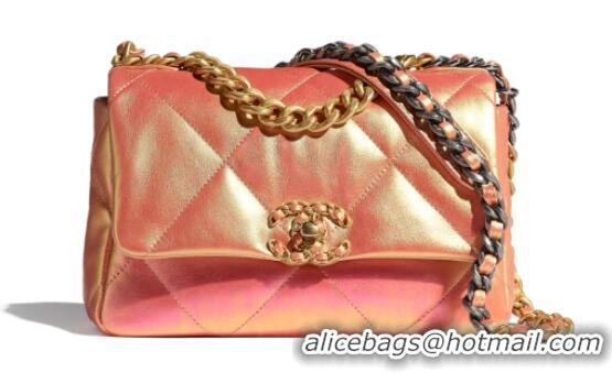 Traditional Discount Chanel 19 flap bag AS1160 Pink