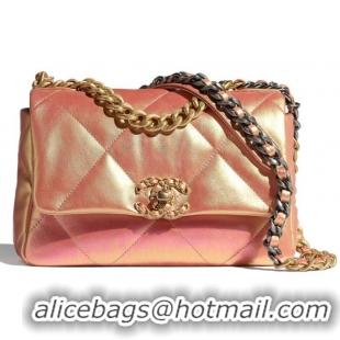 Modern Classic Chanel 19 flap bag AS1161 Pink