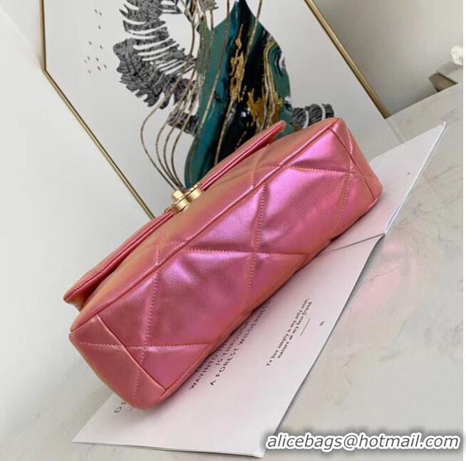 Modern Classic Chanel 19 flap bag AS1161 Pink