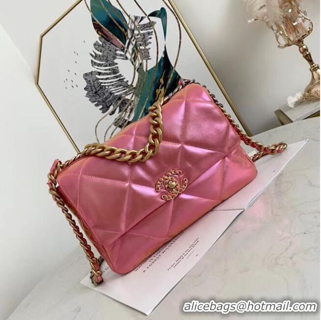 Modern Classic Chanel 19 flap bag AS1161 Pink