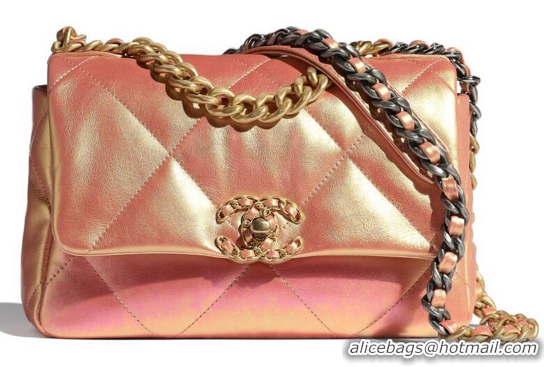 Modern Classic Chanel 19 flap bag AS1161 Pink