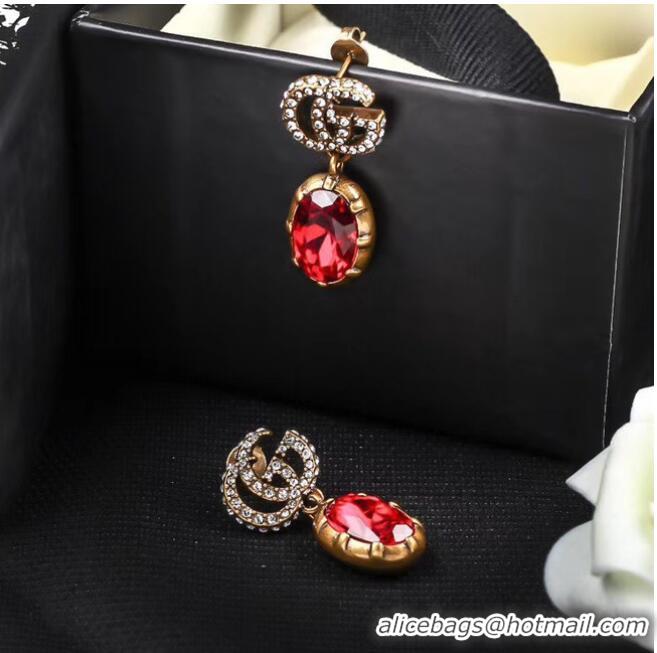 Luxury Discount Gucci Earrings CE5381 Red