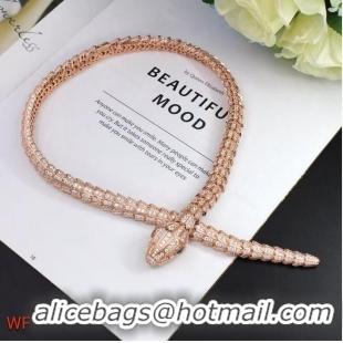 Trendy Design Discount BVLGARI Necklace CE6032 Rose Gold