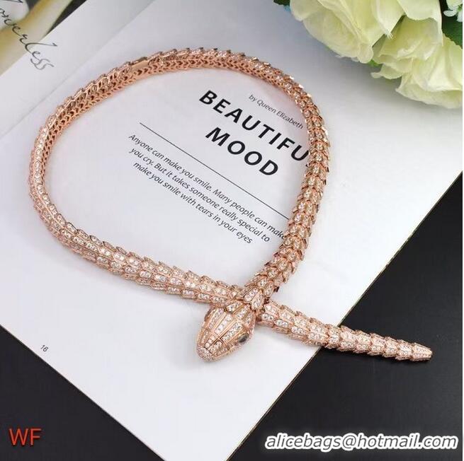 Trendy Design Discount BVLGARI Necklace CE6032 Rose Gold