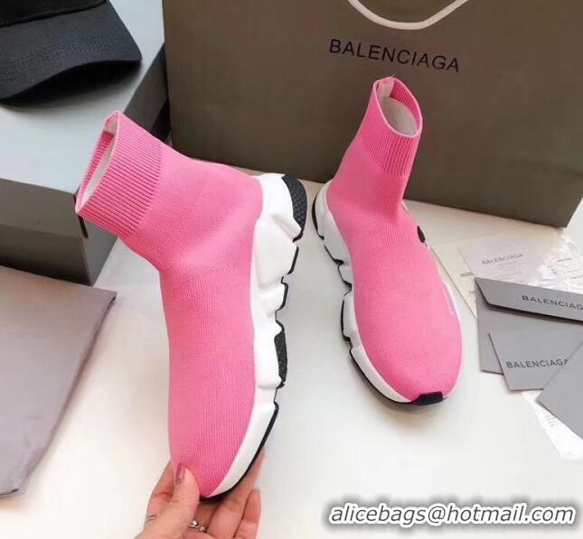 Affordable Price Balenciaga Mickey Knit Sock Speed Trainer Sneaker 033012 Pink