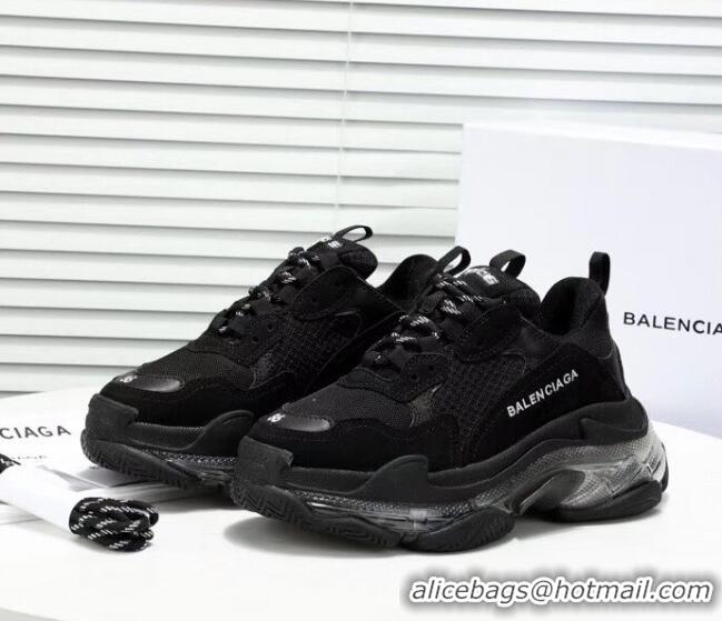 Best Price Balenciaga Triple S Clear Outsole Sneakers 041701 Black