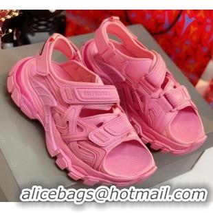 Cheap Price Balenciaga Track Sandal in Neoprene and Rubber 061608 Pink