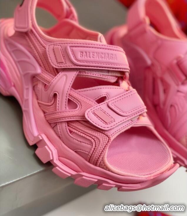 Cheap Price Balenciaga Track Sandal in Neoprene and Rubber 061608 Pink