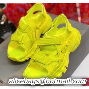 Best Price Balenciaga Track Sandal in Neoprene and Rubber 061608 Yellow