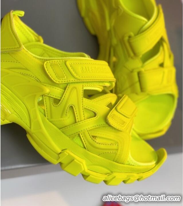 Best Price Balenciaga Track Sandal in Neoprene and Rubber 061608 Yellow