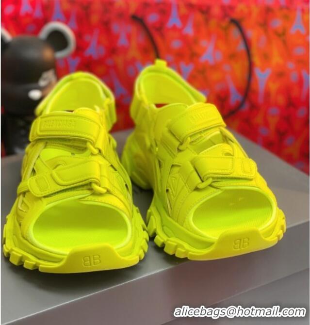 Best Price Balenciaga Track Sandal in Neoprene and Rubber 061608 Yellow