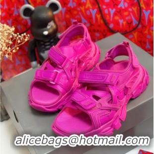 Perfect Balenciaga Track Sandal in Neoprene and Rubber 061608 Rosy